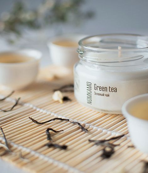 №51 Зеленый чай, ароматическая свеча Library, Nomkamo