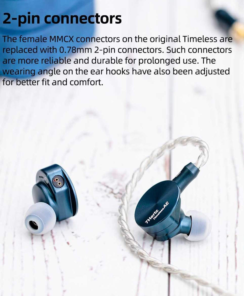 Наушники 7Hz Timeless AE, внутриканальные, проводные, Hi-Fi, 3.5 мм, 2.5 мм, 4.4 мм