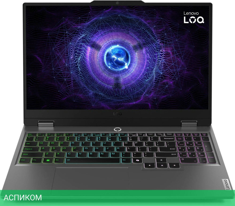Ноутбук Lenovo LOQ 15IRX9 Luna Grey (83DV00NDRK)