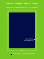 Глянцевый натяжной потолок 5 м2