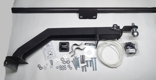 Фаркоп /2121, 21213, 21214, 2131/ съемный шар, разборный /под квадр. дышло/ (с электрикой) (VAMER)