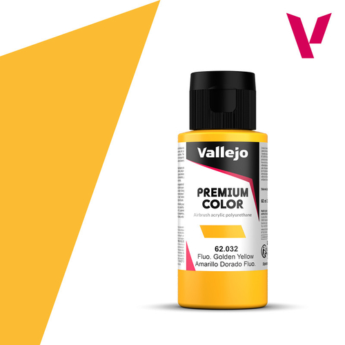 Premium color 60ml - Fluorescent Golden Yellow