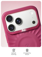 Чехол для iPhone 17 Pro Max корунд ягодный красный