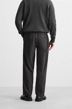 ZARA БРЮКИ RELAXED-FIT, АНТРАЦИТОВО-СЕРЫЙ