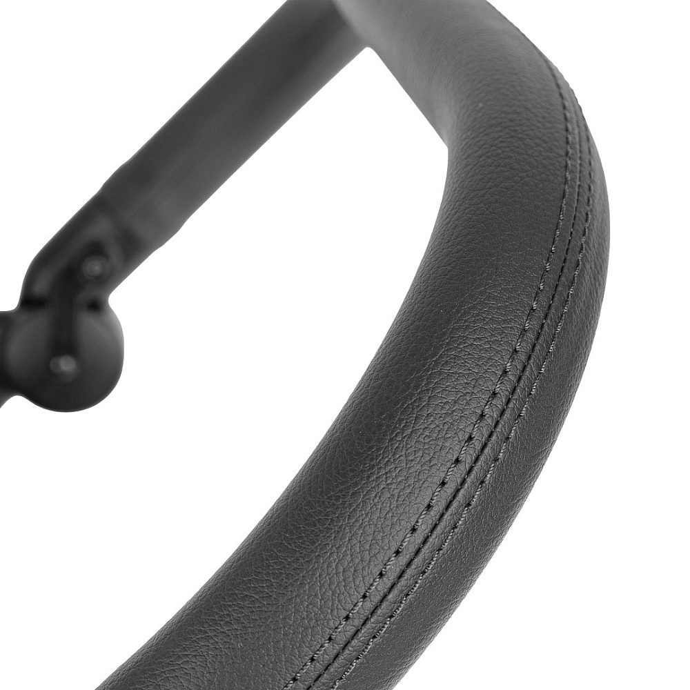 Детская коляска Roan Sol Vintage Leather 2.0 3 в 1 с автокреслом Tutis Elo Lux EduSky Black SL/13/L Misti Mint/Grey/руч. Серый