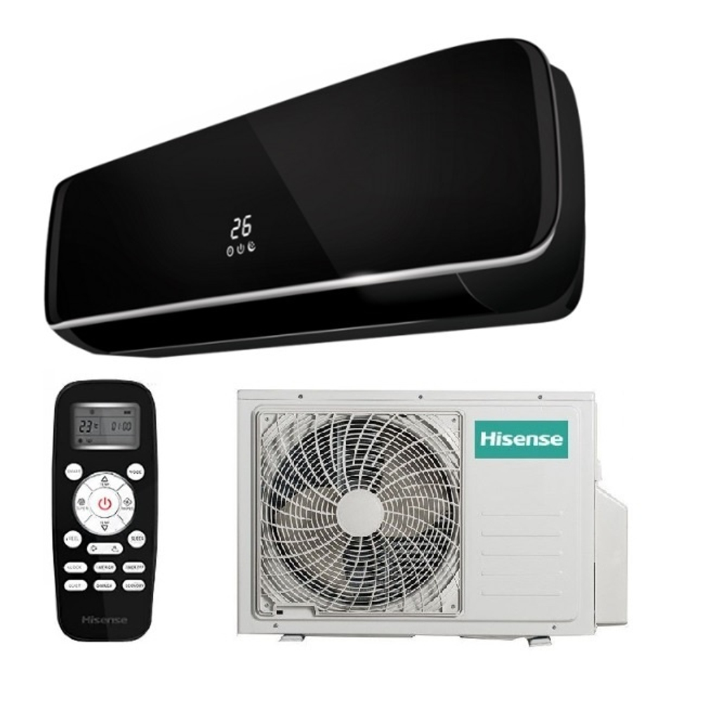 Сплит-система Hisense BLACK CRYSTAL DC Inverter AS-09UW4RYDTG05B (комплект)