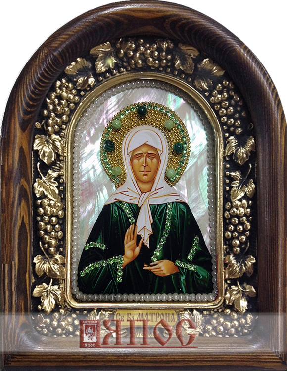 Икона Святая блаженная Матрона Московская бисер