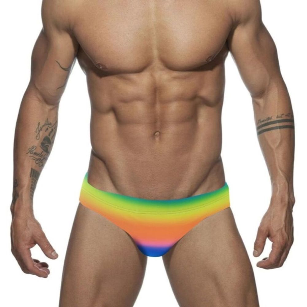 Мужские плавки в разноцветную полоску  Romeo Rossi 6610