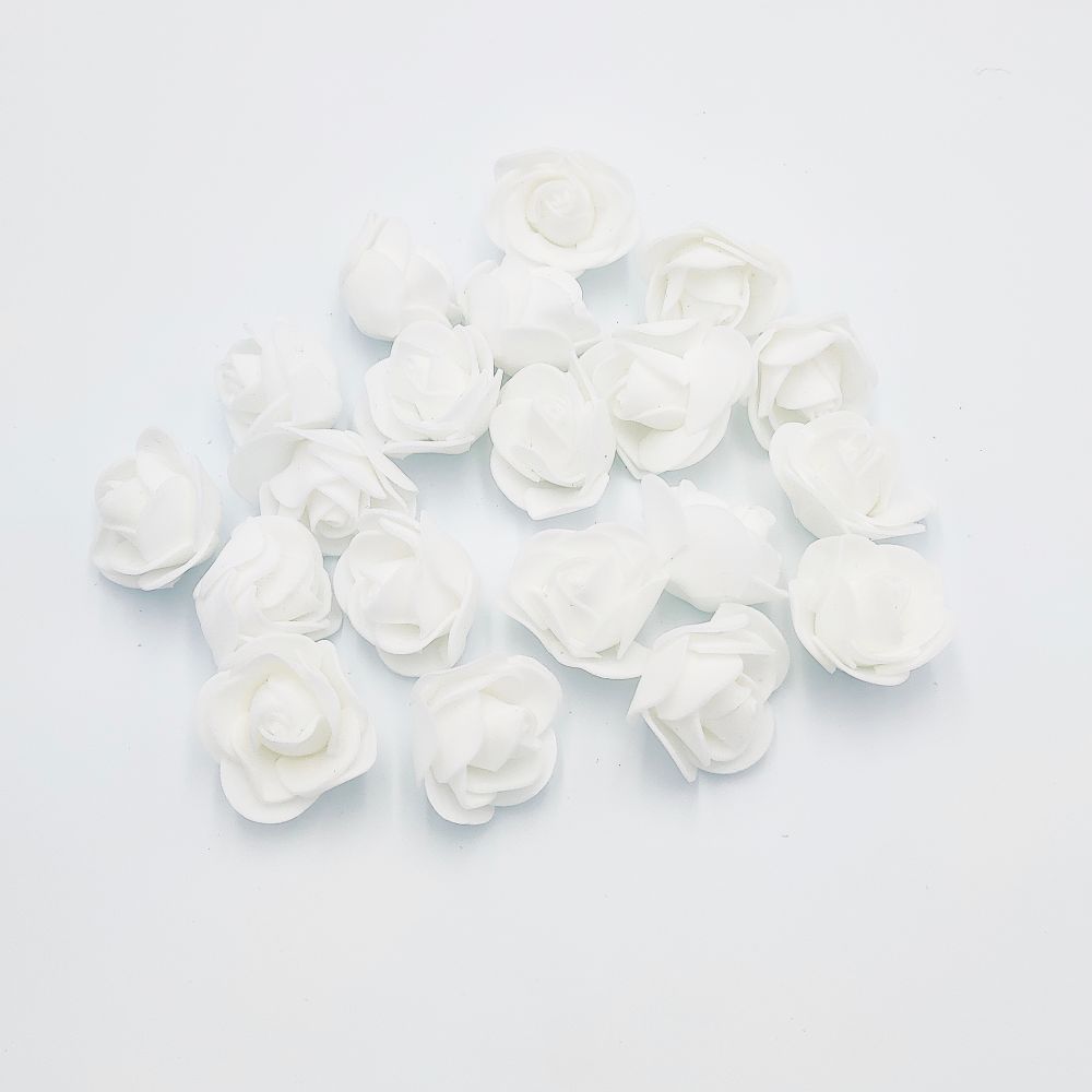 `Цветы из фоамирана 35 мм, цвет: 01 белый
