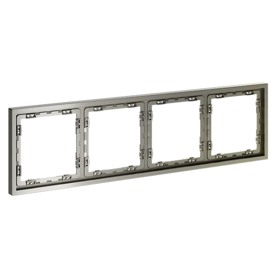 Рамка пластиковая VOLTUM S70 на 4 поста, (шелк) vls100404