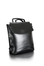Рюкзак-сумка женский QOZA из экокожи, черный