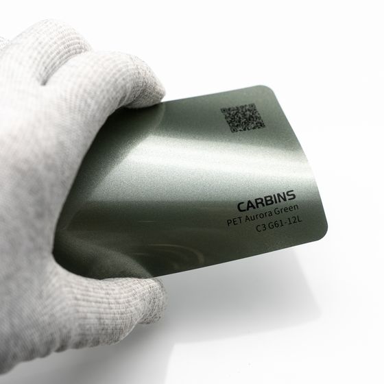 Веер образцов виниловой цветной пленки Carbins