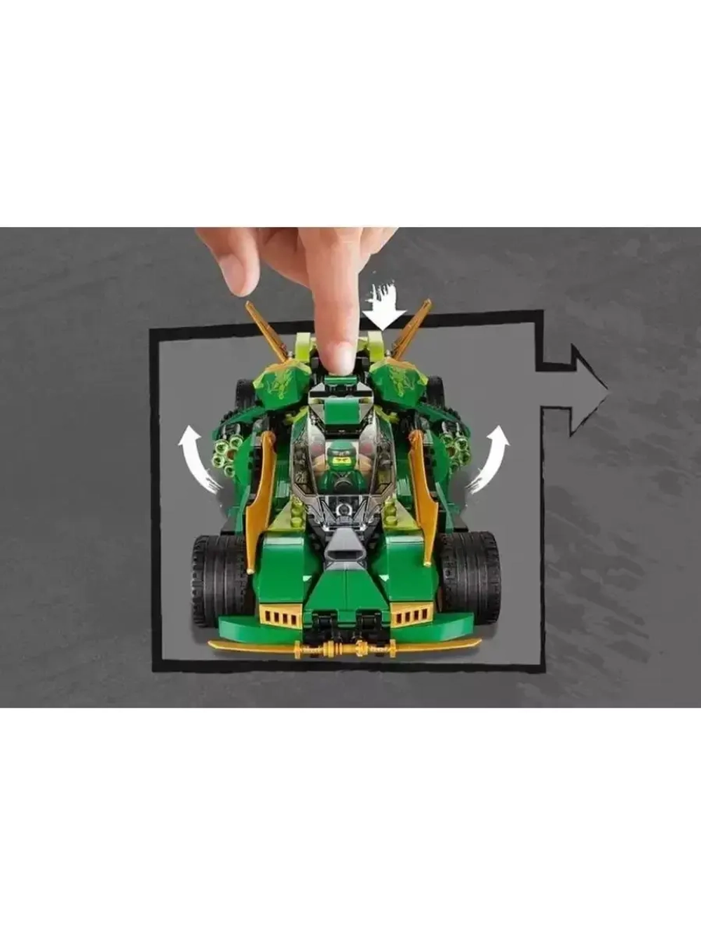 Конструктор Ниндзя Ночной вездеход 420 деталей 8901