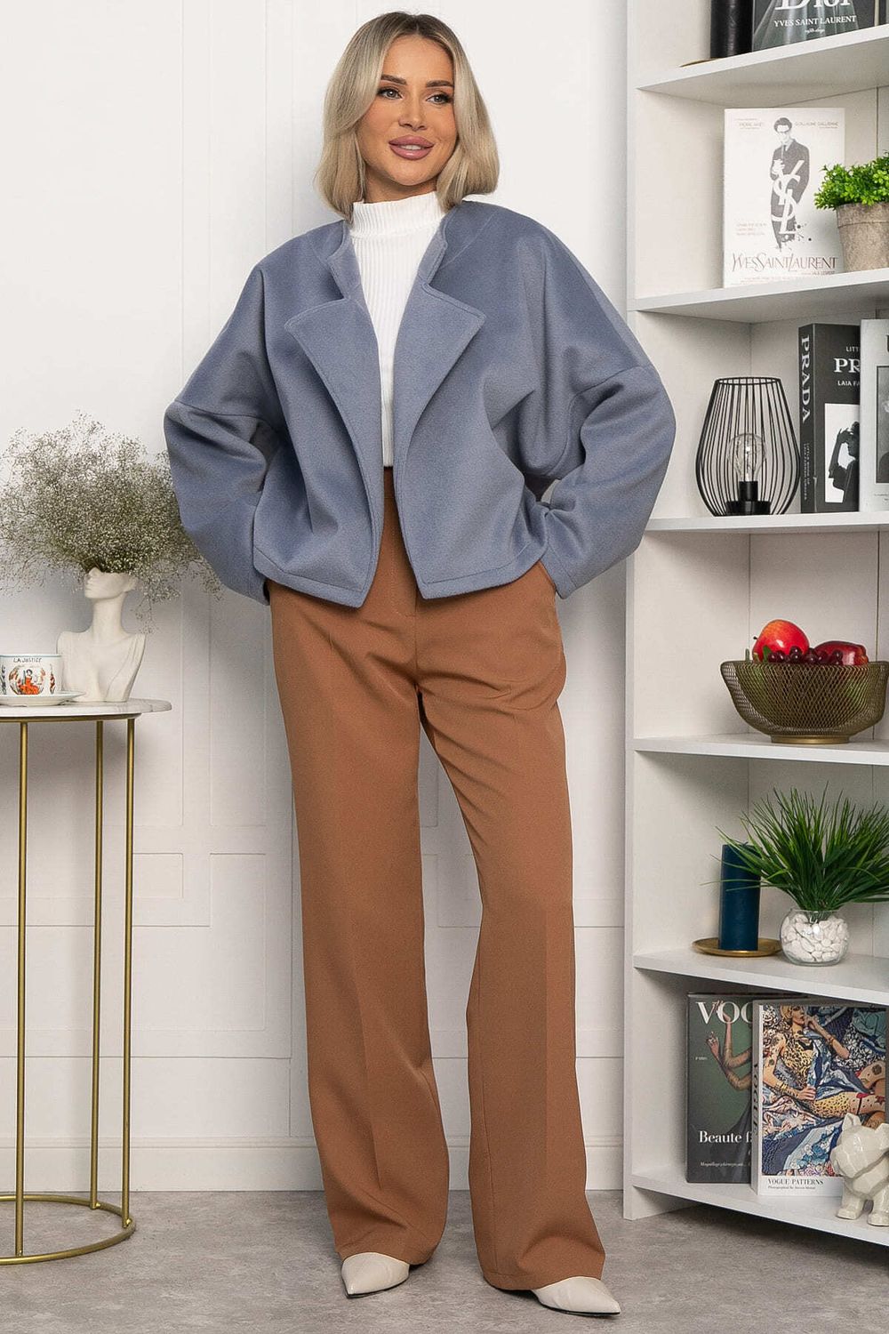 Пальто укороченное Хайт (джинс) Б14338-7М LT Collection