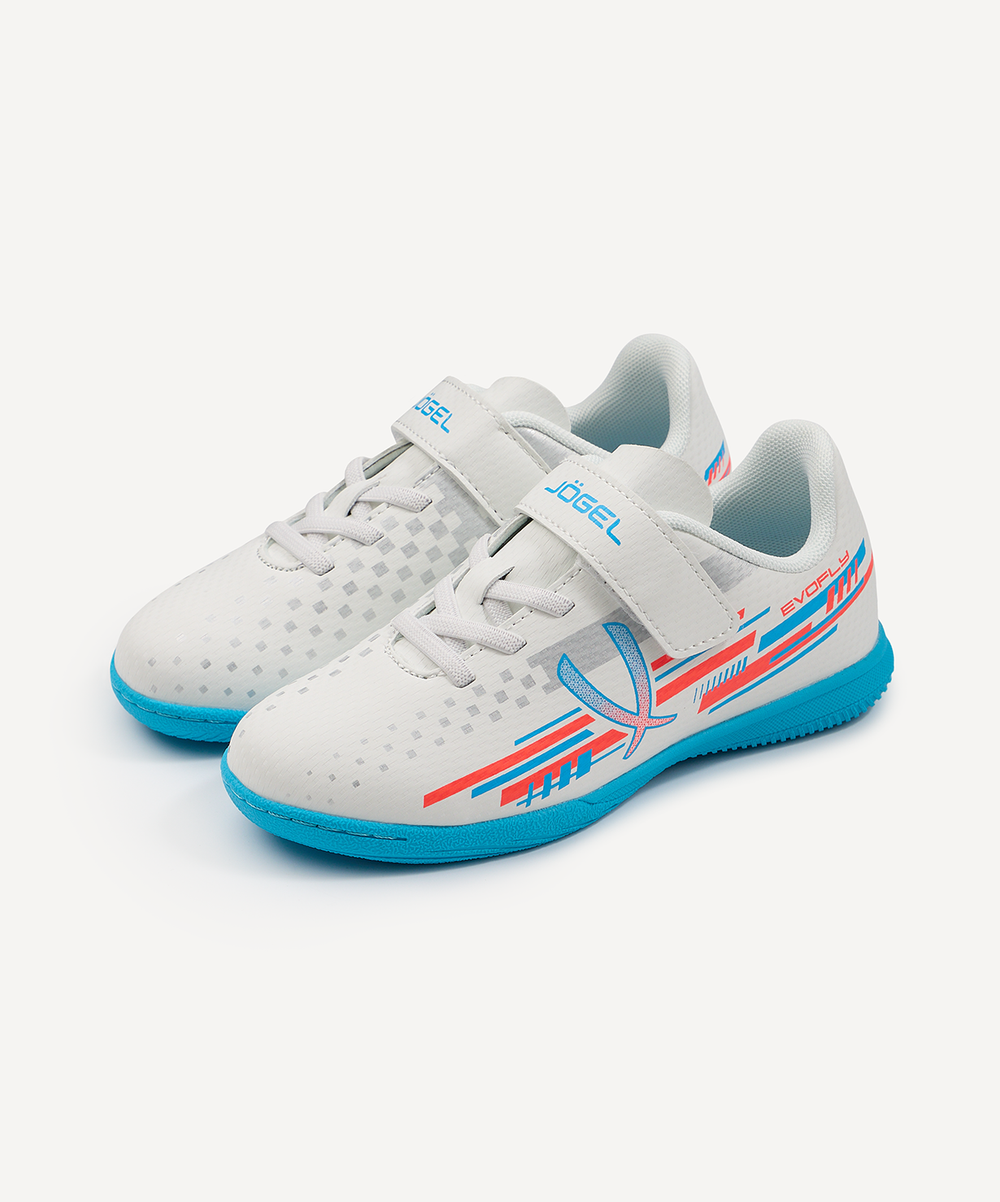Бутсы зальные Evofly IN Talant White/blue, детский