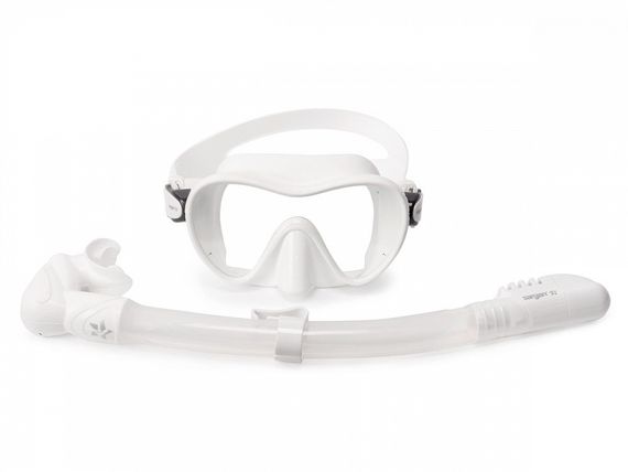 Набор маска+трубка Sargan Агидель белый