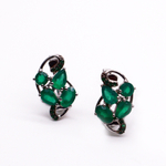 Серьги Цветок Серебра