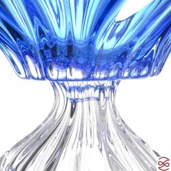 Фруктовница на ножке Aurum Crystal Plantica 33см Blue
