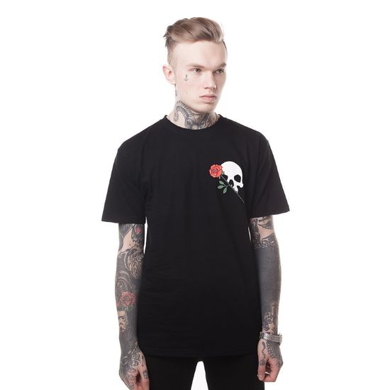 Футболка ЮНОСТЬ Роза Черный