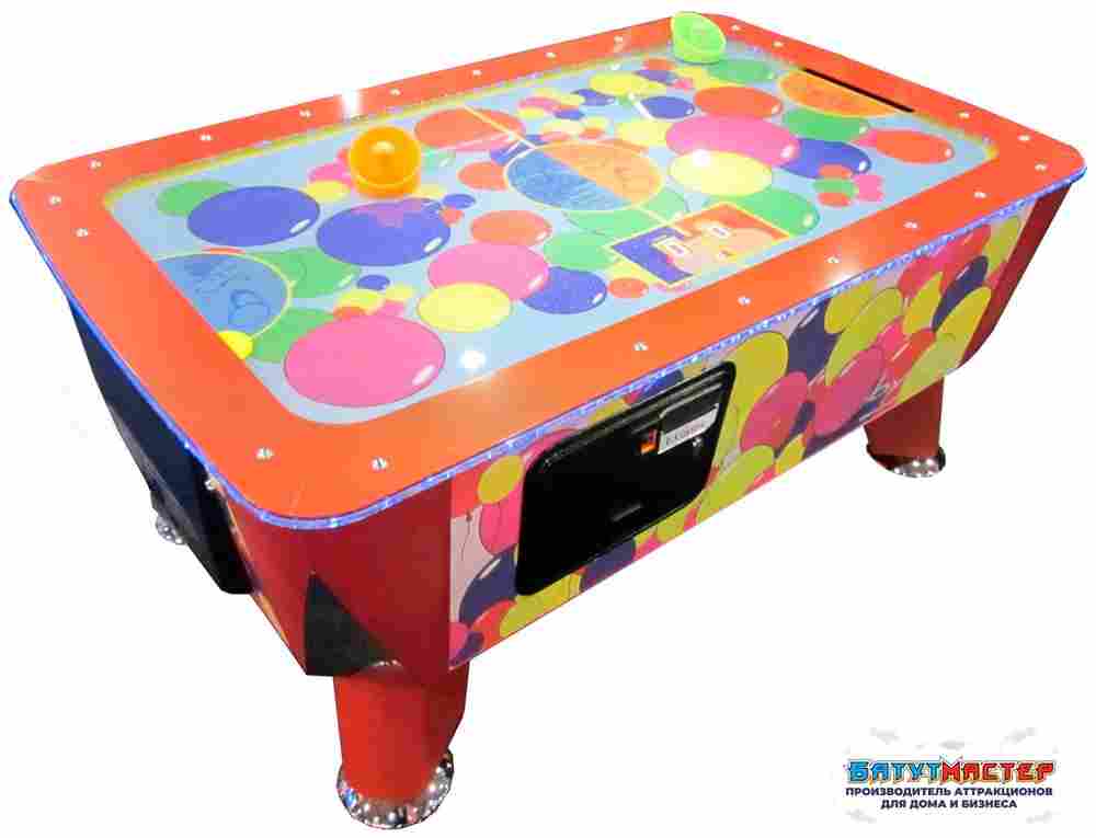 Детский аэрохоккей «Праздник» с тематическим оформлением, 153×97×70 см