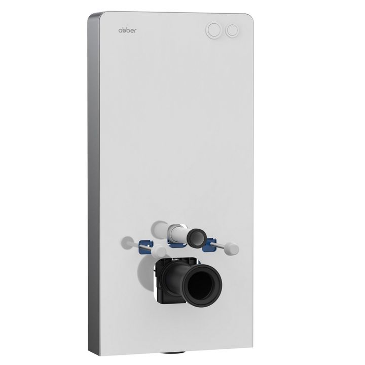 Инсталляционный модуль внешнего монтажа ABBER AC0107MW для подвесного унитаза, белый