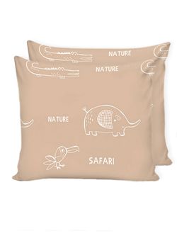 Наволочка комплект 2шт Сказка "Safari (компаньон)" 70х70 см, перкаль
