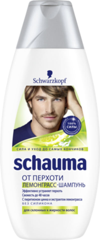 SCHAUMA MEN шамп,Против перхоти,Лемонграсс (380мл)