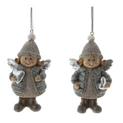 GAEM Фигурка декоративная подвесная "Ангел", L5 W4 H9 см, 2в.