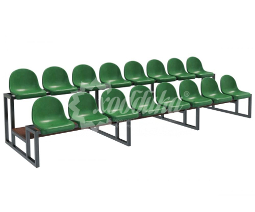 Трибуна двухрядная на 16 мест «Дабл-16»