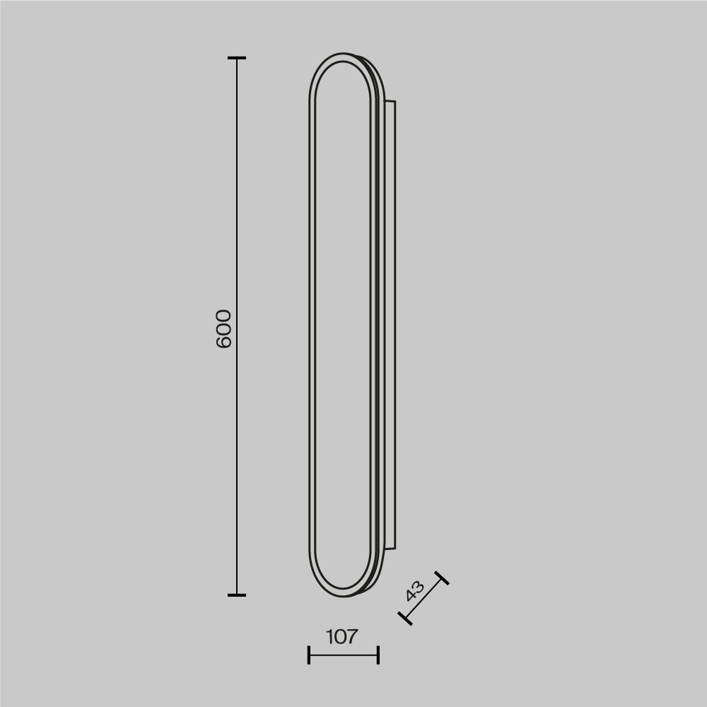 Настенный светильник (бра) Maytoni MOD429WL-L30BSK