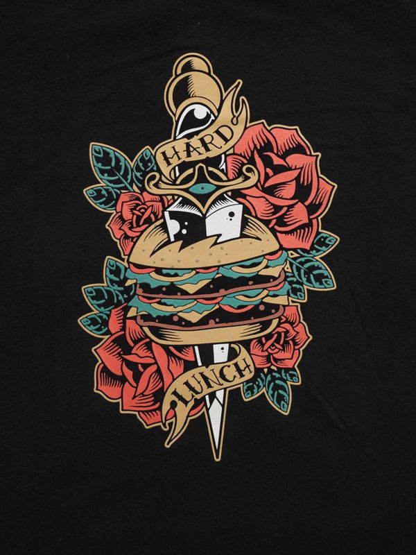 Футболка оверсайз Burger черная - фото 18