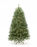 Елка с гирляндой «Русская» (Литая хвоя) 210 см / 2,1 м