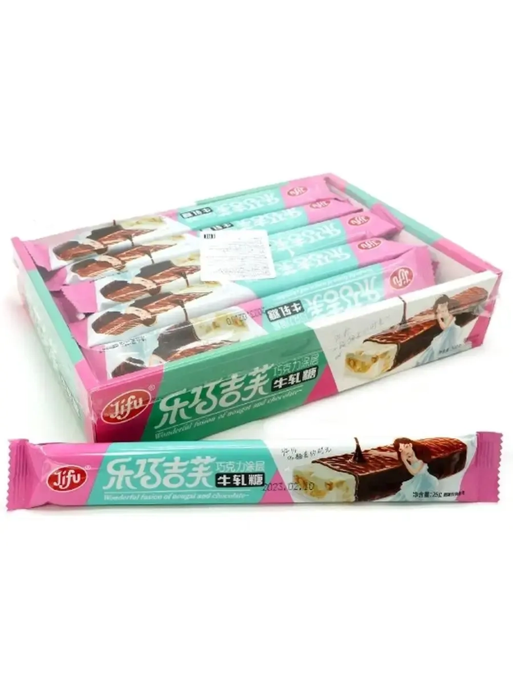 Батончик нуга в шоколаде с орешками 25 г * 20 шт