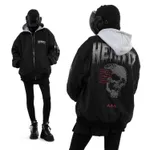 Купить Бомбер Heartz Intruder v1.1 Oversized Embroidered Hooded Черная Бомбер Heartz Intruder v1.1 Oversized Embroidered Hooded Черная