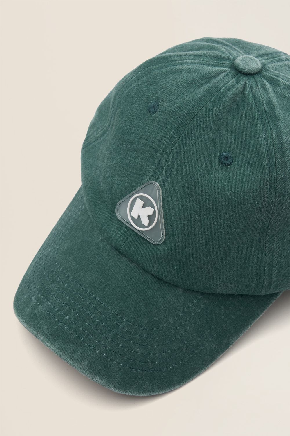 Кепка KUL'TURA "Logo K" Garment Dyed Зеленый