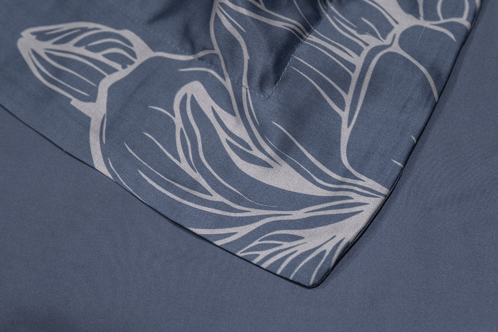 Пододеяльник 145x210 Garda Decor Магнолия синий