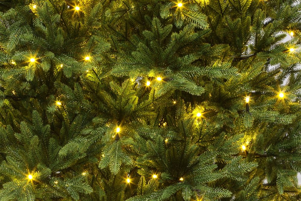 Елка с гирляндой встроенной «Сириус» (Литая хвоя) 250 см / 2,5 м