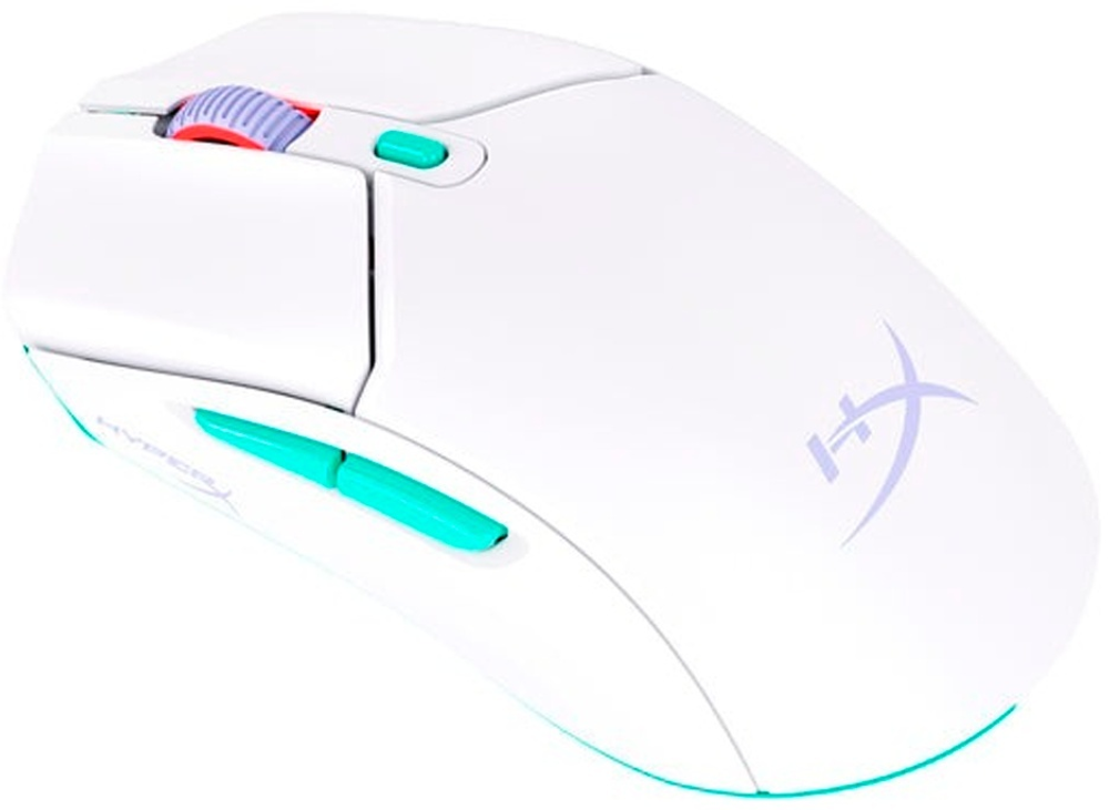 Мышь HyperX Pulsefire Haste 2 Core Wireless (Wht/Grn/Pur) 8R2E7AA белый