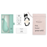 Зеленый клиторальный вибратор 14,2см Womanizer Vibe Green WZFS1SG5