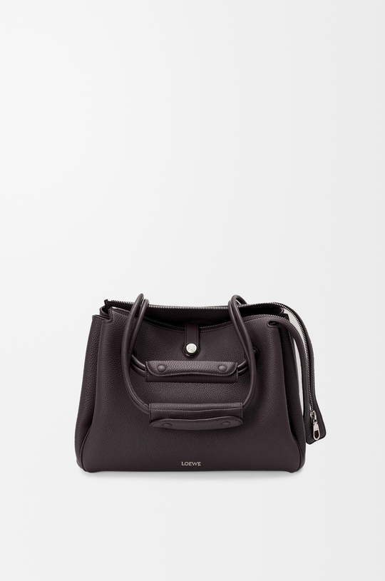Loewe Сумка Madrid среднего размера из мягкой зернистой телячьей кожи, темно-коричневый