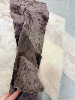 Меховой Коврик прикроватный накидка на кресло из овчины