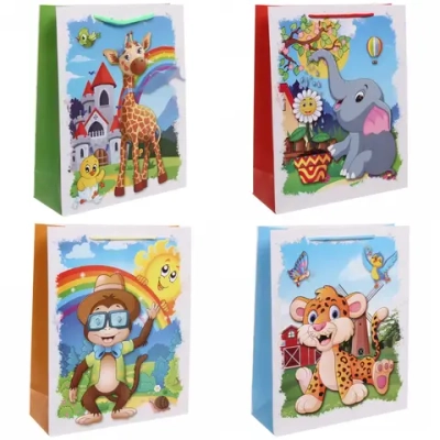 Пакет подарочный «Мультяшки» 26*32*10 см