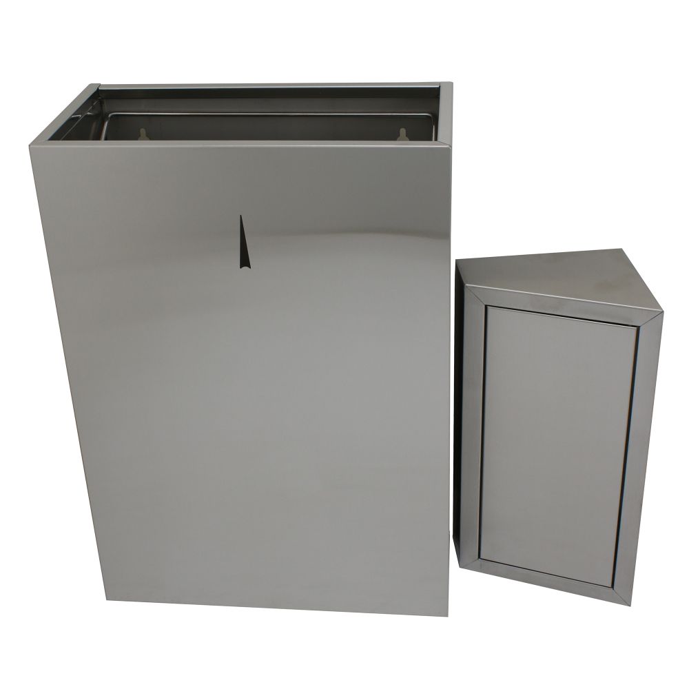 Урна для мусора подвесная GBW-30M (нерж)