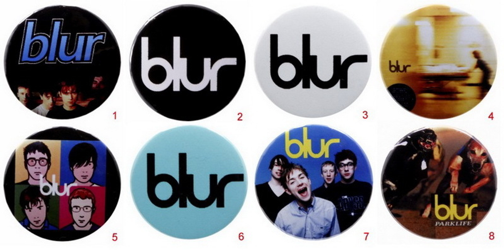 Значок Blur 36 мм ( в ассортименте )