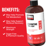 Force Factor, L-карнитин, жидкий, ягодный, 3000 мг, 473 мл (16 жидк. унц.)