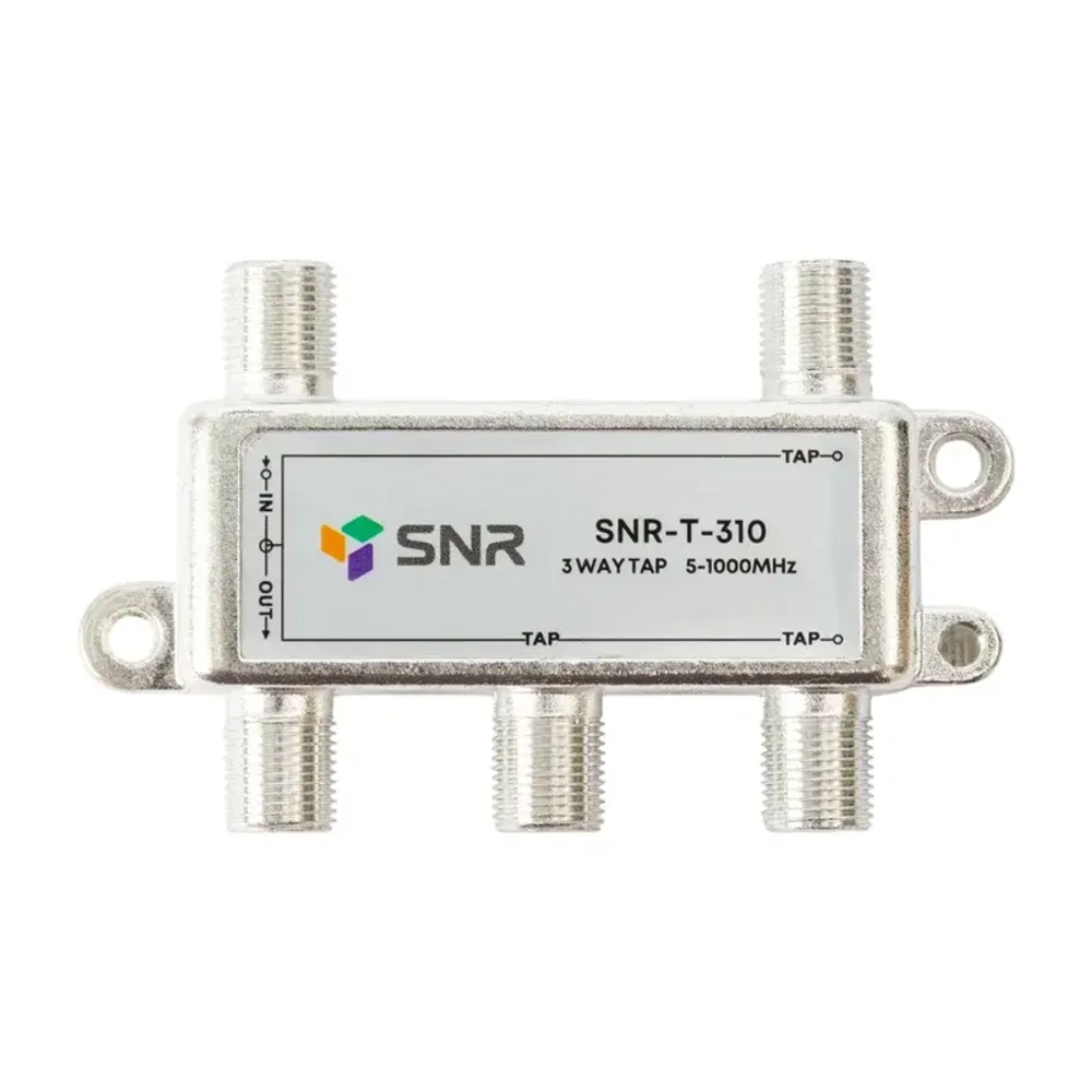 Ответвитель абонентский SNR-T-310 на 3 отвода, вносимое затухание IN-TAP 10dB.