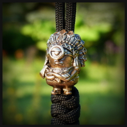 Темлячная бусина "ИндиПупс" для ножей , бронза