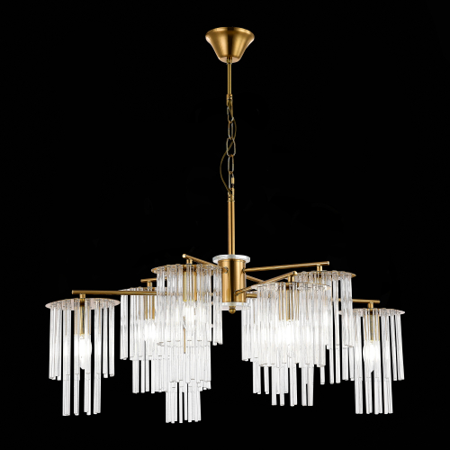 SLE1122-303-08 Светильник подвесной Латунь/Прозрачный E14 8*40W