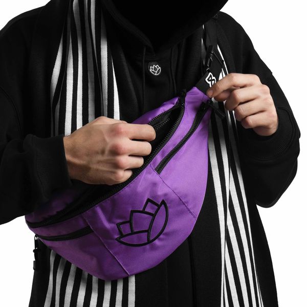 Сумка поясная Тандем Тэндай Black Lotus Purple - фото 2