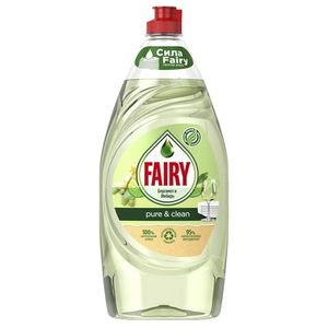 Средство для посуды FAIRY Pure&Clean бергамот и имбирь 900 л/бут